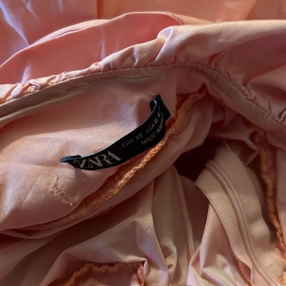 ZARA  Limited Edition Ruffled Asymmetric Dress xs - Picture 9 of 11